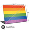 The Rainbow Flag Universal Laptop 17in (13.8 x 10in) Skin