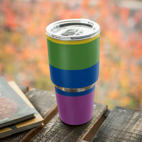 The Rainbow Flag Yeti 30oz Rambler Tumbler Skin
