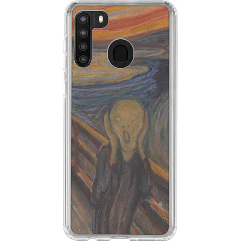 Edvard Munch The Scream Galaxy A21 Clear Case