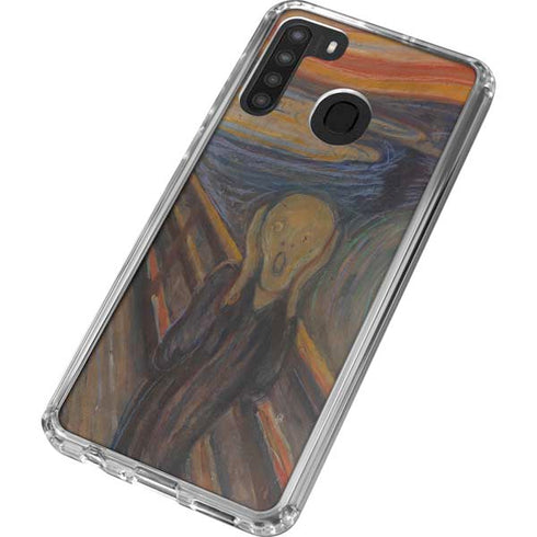 Edvard Munch The Scream Galaxy A21 Clear Case