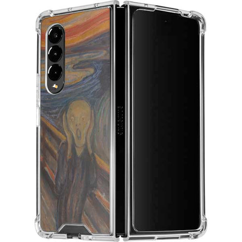 Edvard Munch The Scream Galaxy Z Fold4 5G Clear Case