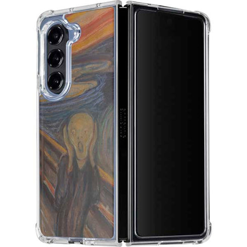 Edvard Munch The Scream Galaxy Z Fold5 5G Clear Case