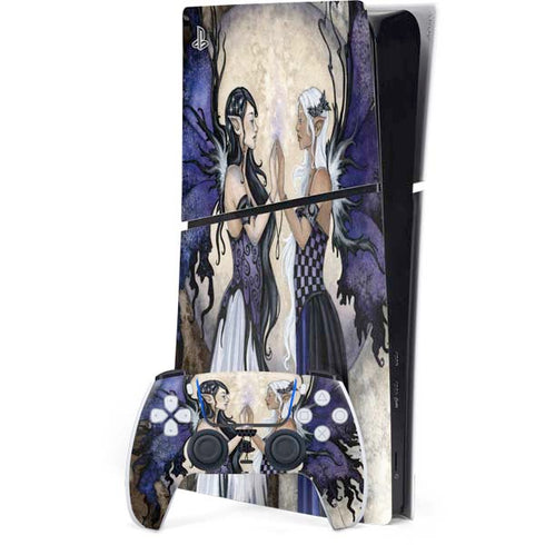 The Two Sisters by Amy Brown PS5 Slim Digital Edition Console Skin