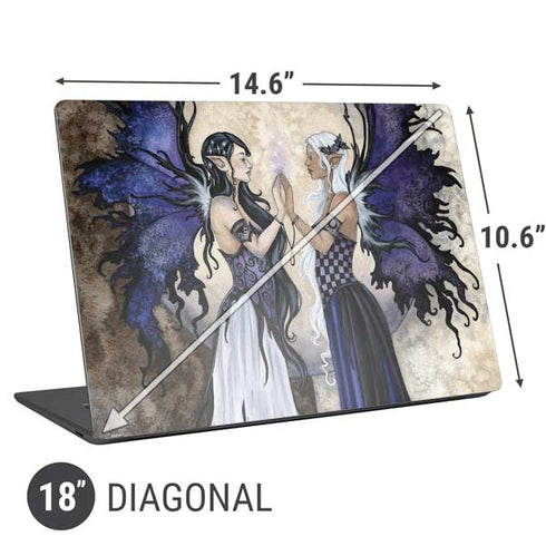 Amy Brown The Two Sisters Universal Laptop 18in (14.6 x 10.6in) Skin