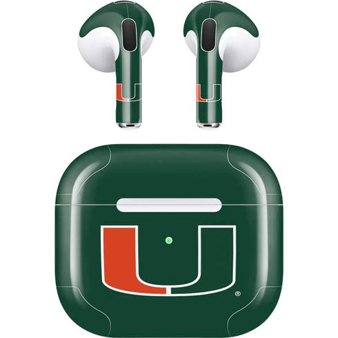 University of Miami The U Apple AirPods (3rd Gen 2021) Skin