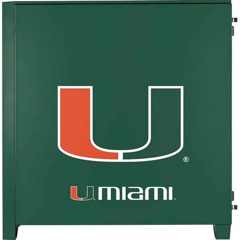 University of Miami The U Corsair 4000D Tempered Glass Mid-Tower ATX Case Skin