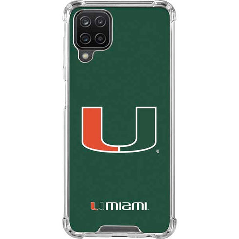University of Miami The U Galaxy A12 Clear Case