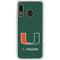 University of Miami The U Galaxy A20 Clear Case