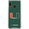 University of Miami The U Galaxy A30 Clear Case
