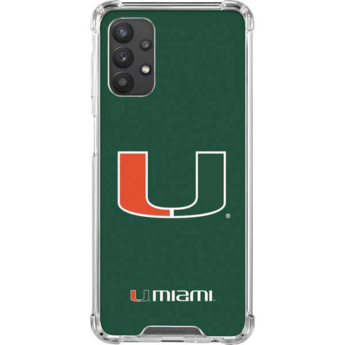 University of Miami The U Galaxy A32 5G Clear Case