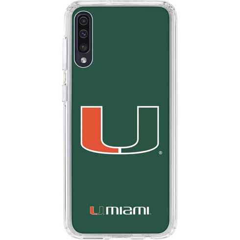 University of Miami The U Galaxy A50 Clear Case