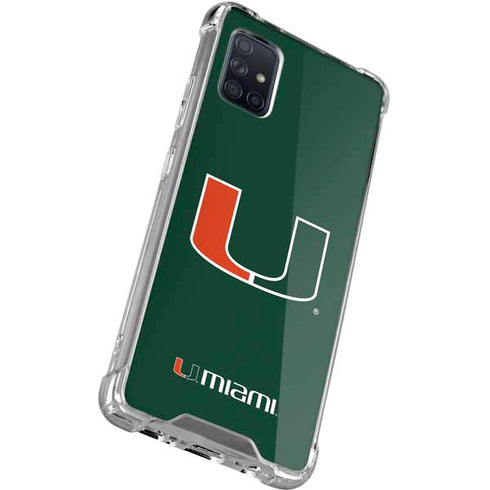 University of Miami The U Galaxy A51 5G Clear Case