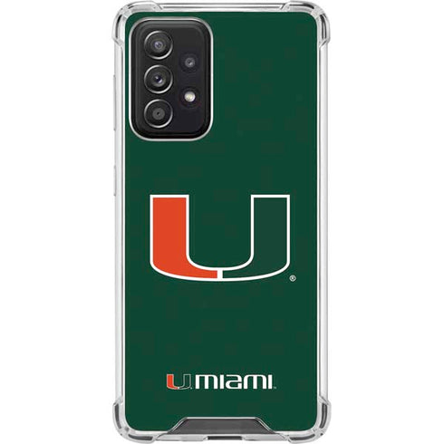 University of Miami The U Galaxy A52 5G Clear Case