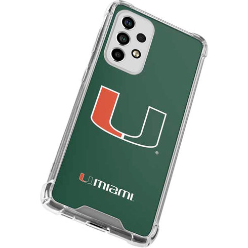 University of Miami The U Galaxy A53 5G Clear Case