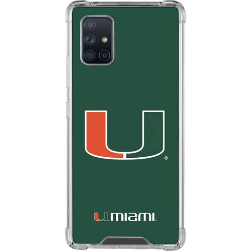 University of Miami The U Galaxy A71 5G Clear Case