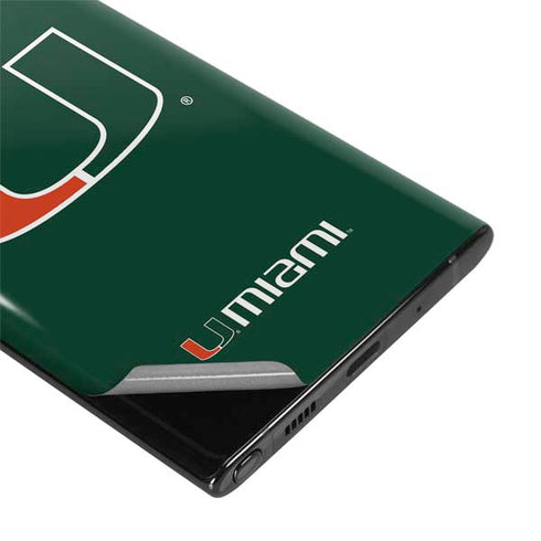 University of Miami The U Galaxy Note 10 Plus Skin