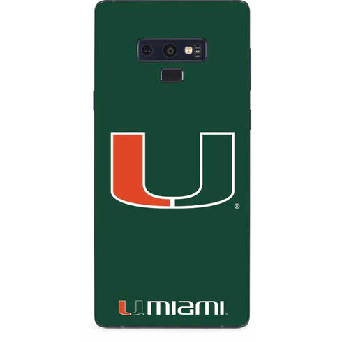 University of Miami The U Galaxy Note 9 Skin