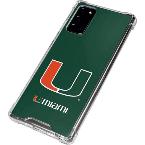 University of Miami The U Galaxy Note20 5G Clear Case
