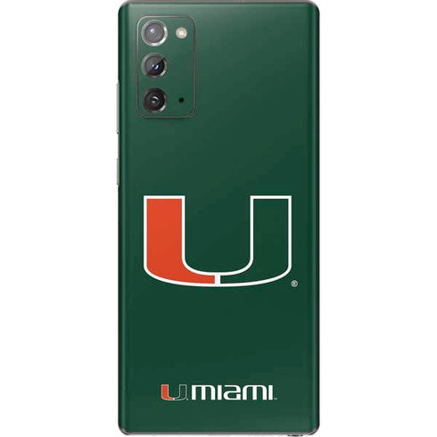 University of Miami The U Galaxy Note20 5G Skin