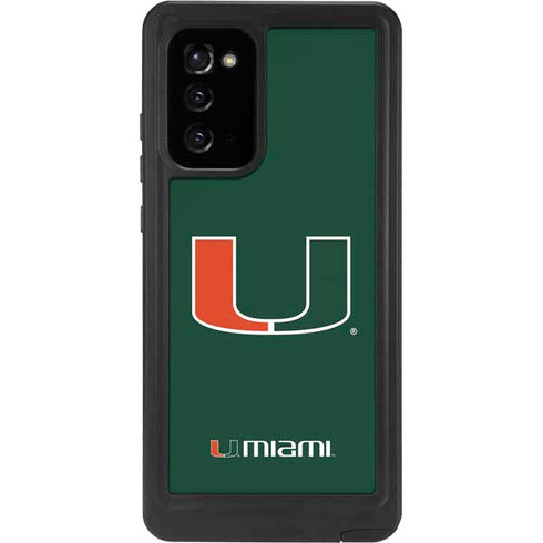University of Miami The U Galaxy Note20 5G Waterproof Case