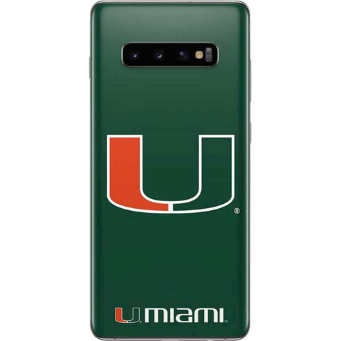 University of Miami The U Galaxy S10 Plus Skin
