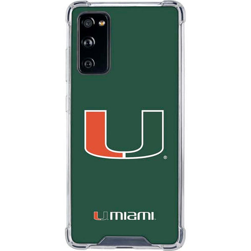 University of Miami The U Galaxy S20 FE Clear Case
