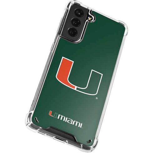 University of Miami The U Galaxy S21 5G Clear Case
