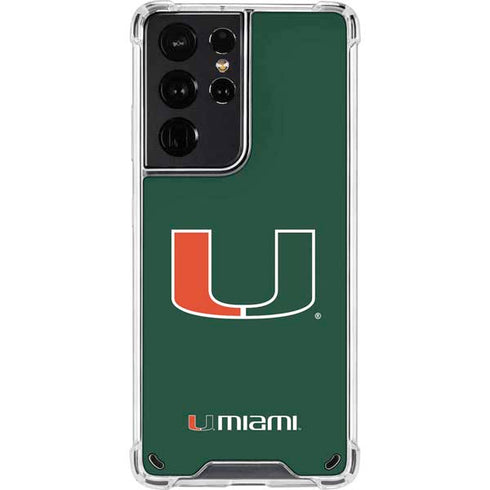 University of Miami The U Galaxy S21 Ultra 5G Clear Case