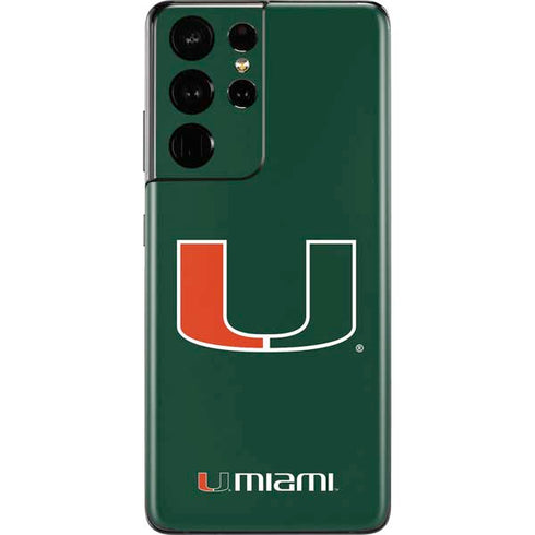 University of Miami The U Galaxy S21 Ultra 5G Skin