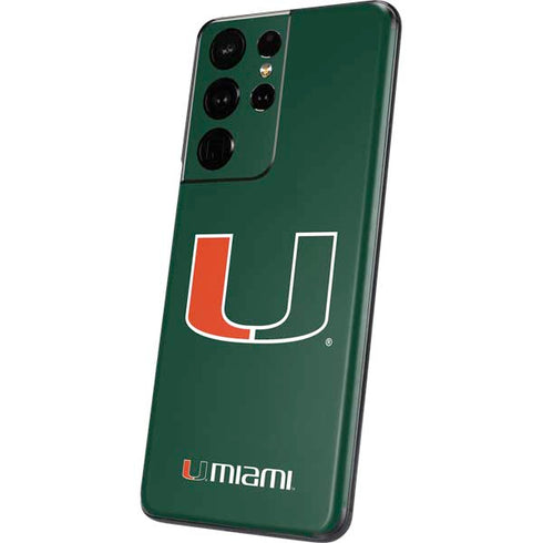 University of Miami The U Galaxy S21 Ultra 5G Skin