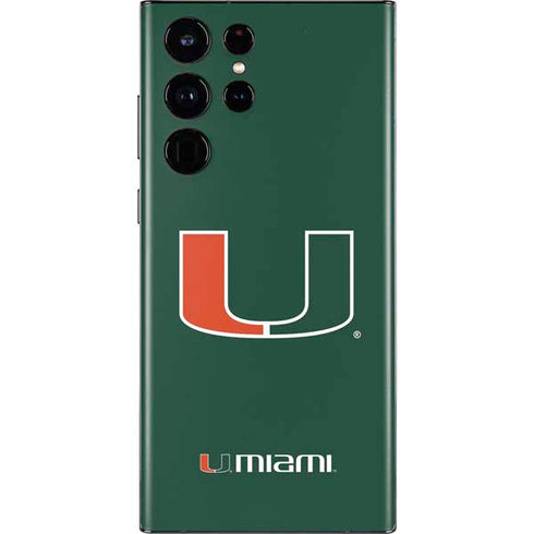 University of Miami The U Galaxy S22 Ultra Skin
