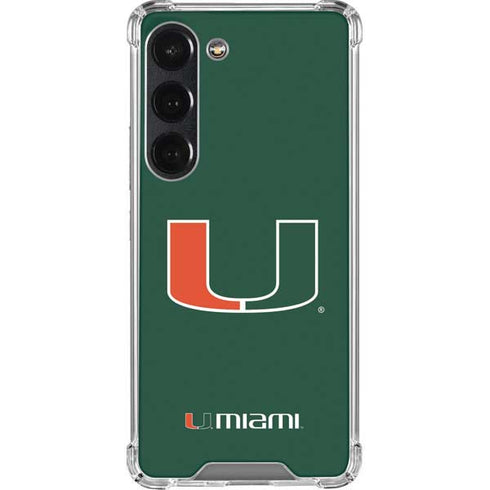 University of Miami The U Galaxy S23 Clear Case
