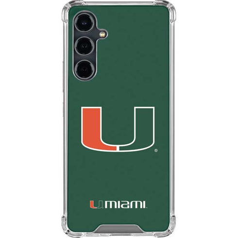 University of Miami The U Galaxy S23 FE Clear Case