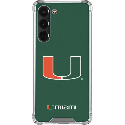 University of Miami The U Galaxy S23 Plus Clear Case