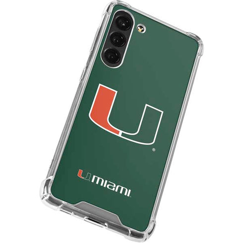 University of Miami The U Galaxy S23 Plus Clear Case