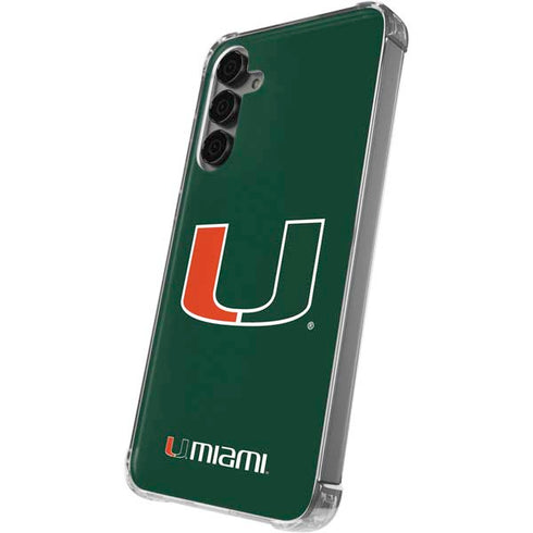 University of Miami The U Galaxy S24 Plus Clear Case