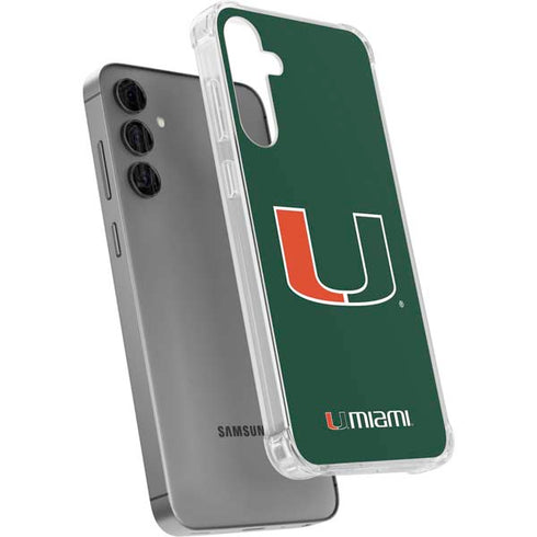 University of Miami The U Galaxy S24 Plus Clear Case
