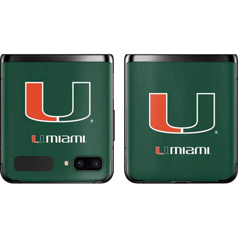 University of Miami The U Galaxy Z Flip Skin