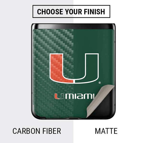 University of Miami The U Galaxy Z Flip Skin