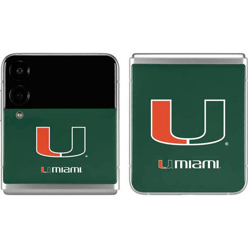 University of Miami The U Galaxy Z Flip4 5G Skin