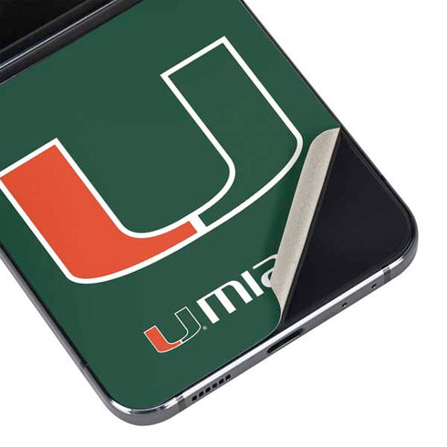 University of Miami The U Galaxy Z Flip5 5G Skin