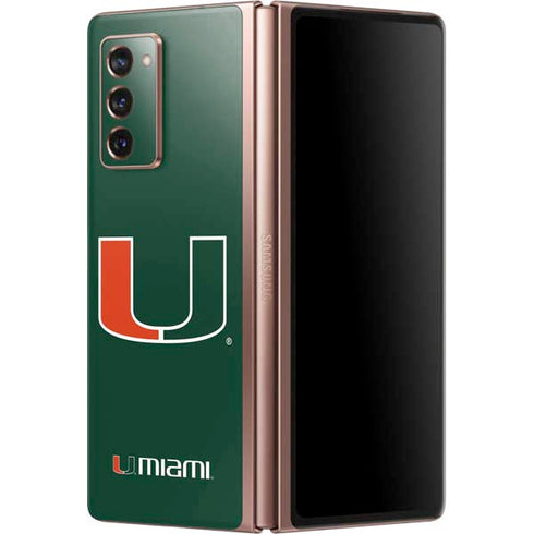 University of Miami The U Galaxy Z Fold2 5G Skin