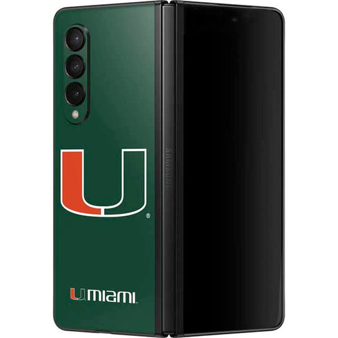University of Miami The U Galaxy Z Fold3 5G Skin