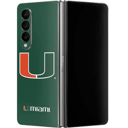 University of Miami The U Galaxy Z Fold4 5G Skin