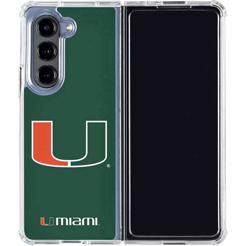 University of Miami The U Galaxy Z Fold5 5G Clear Case