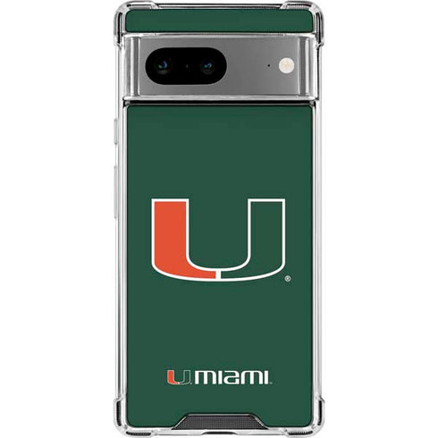 University of Miami The U Google Pixel 8 Clear Case