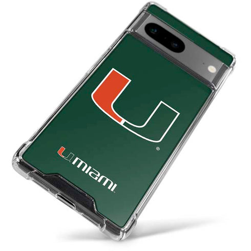 University of Miami The U Google Pixel 8 Clear Case