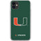 University of Miami The U iPhone 11 Clear Case
