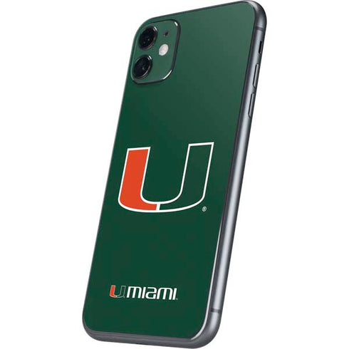 University of Miami The U iPhone 11 Skin