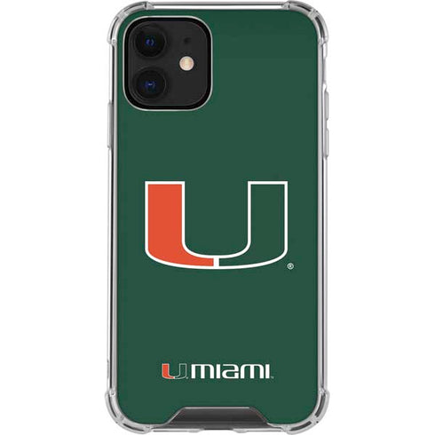 University of Miami The U iPhone 12 Clear Case